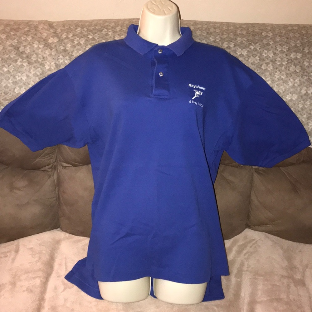 Outer banks large Raychem 5 day race collared T